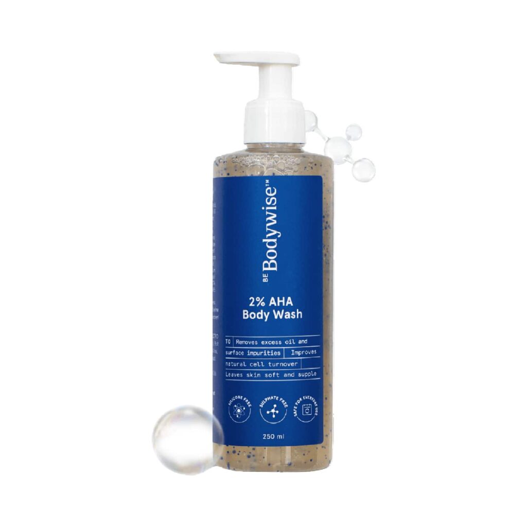Be Bodywise 2% Aha Body Wash For Intense Hydration (250ml) - Be Bodywise
