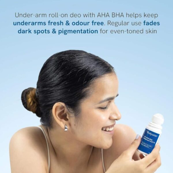 Be Bodywise 4% AHA BHA Underarm Roll On Floral Fragrance (50ml) - Be Bodywise