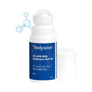 Be Bodywise 4% AHA BHA Underarm Roll On Floral Fragrance (50ml) - Be Bodywise
