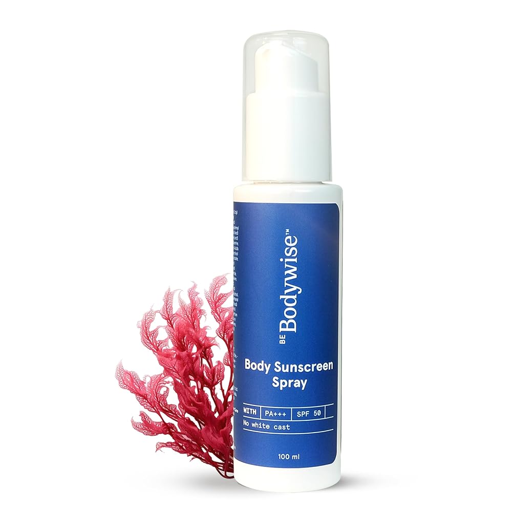 Be Bodywise Sunscreen Spray SPF 50 PA+++ 100ml | With SunCat DE Technology | Protects Skin from UVA/UVB Rays & Slows Down Signs of Aging | 1% Niacinamide, 1% Red Algae & 2.5%...