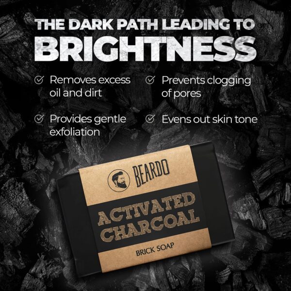 Beardo Activated Charcoal Bathing Brick Soap (125g) - Beardo