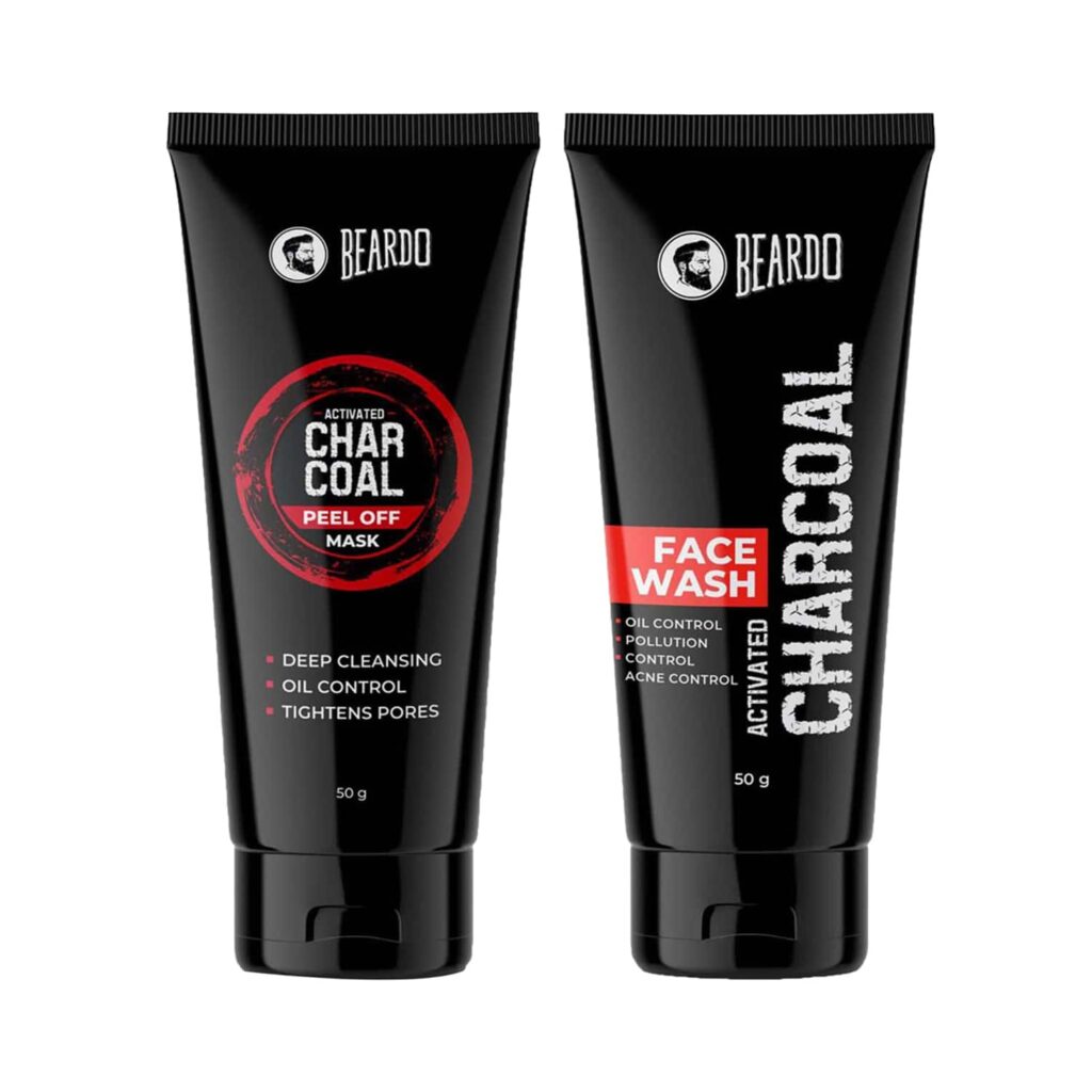 Beardo Activated Charcoal Peel Off Mask & Facewash Combo - Beardo