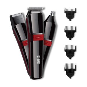 Beardo APE-X 3-In-1 Multipurpose Trimmer - Black & Red - Beardo