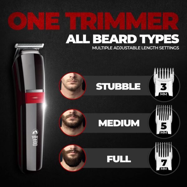 Beardo APE-X 3-In-1 Multipurpose Trimmer - Black & Red - Beardo