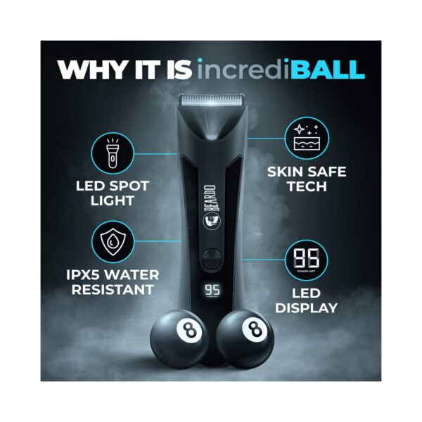 Beardo APE-X 3-In-1 Multipurpose Trimmer - Black & Red & Incredi-Ball Trimmer - Black Combo - Beardo