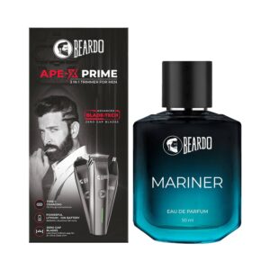 Beardo Ape-X 3-In-1 Prime Mutli Grooming Kit Trimmer & Mariner Eau De Parfum (50 ml) - Beardo