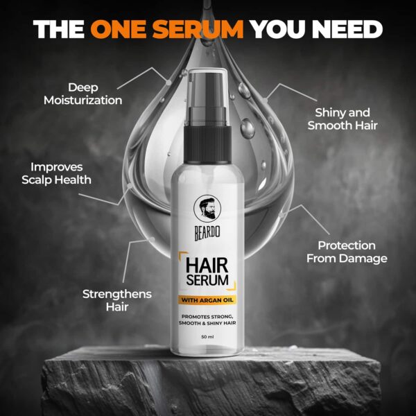 Beardo Argan Oil Hair Serum (50ml) - Beardo