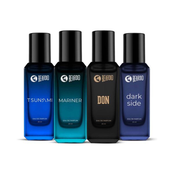 Beardo Assorted Tsunami, Black Musk, Mariner & Don Eau De Parfum for Men Set (4 pcs) - Beardo