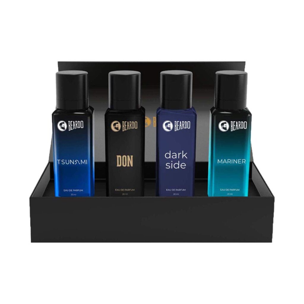 Beardo Assorted Tsunami, Black Musk, Mariner & Don Eau De Parfum for Men Set (4 pcs) - Beardo