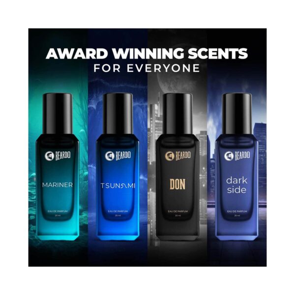 Beardo Assorted Tsunami, Black Musk, Mariner & Don Eau De Parfum for Men Set (4 pcs) - Beardo