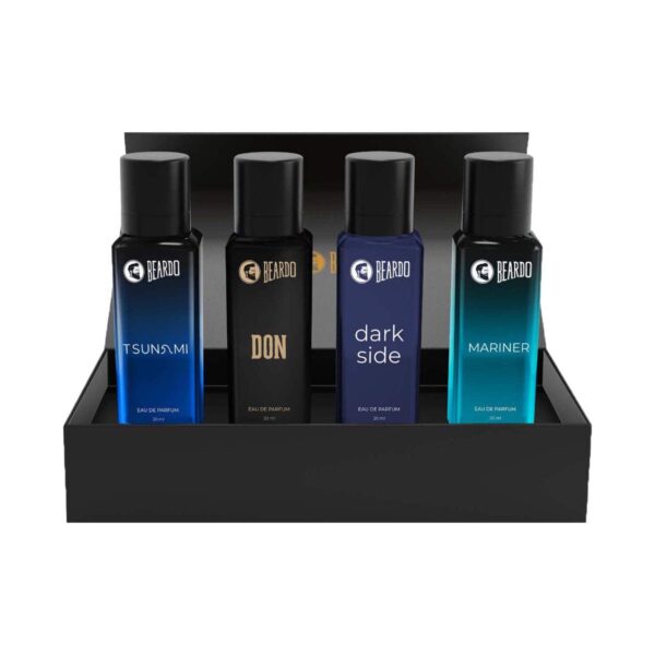 Beardo Assorted Tsunami, Black Musk, Mariner & Don Eau De Parfum for Men Set (4 pcs) - Beardo