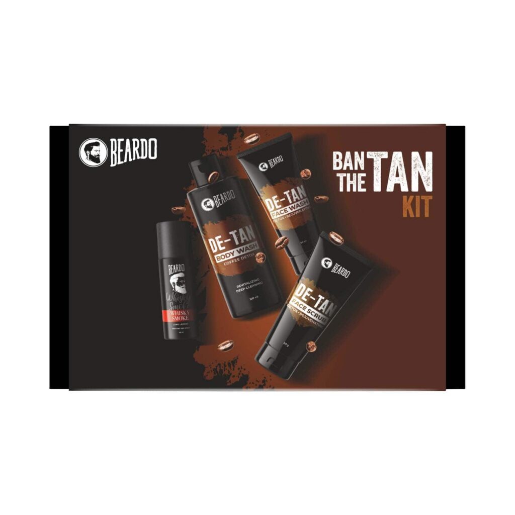 Beardo Ban The Tan Kit for Men Face Wash Body Wash Face Scrub & Deo - Beardo