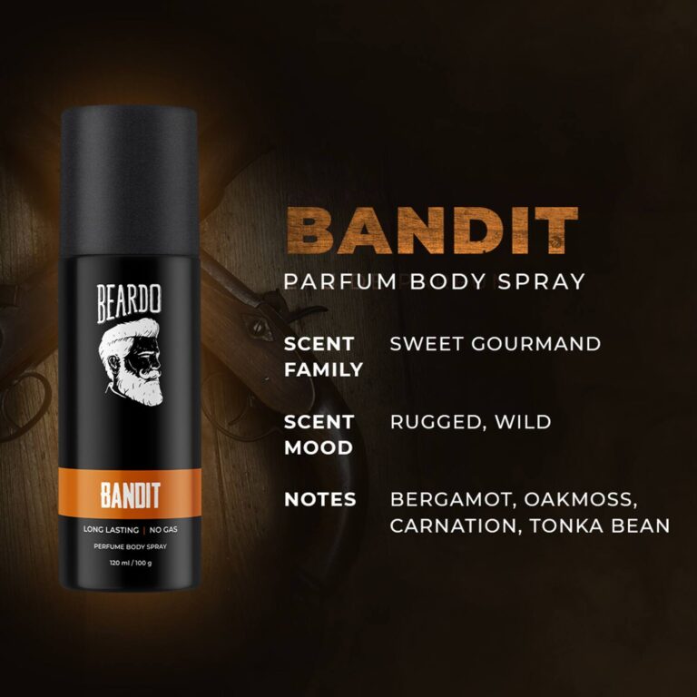 Beardo Bandit Perfume Body Spray (120ml) - Beardo