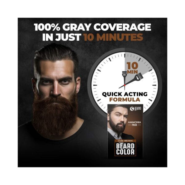 Beardo Beard Color Dark Brown (60ml) - Beardo