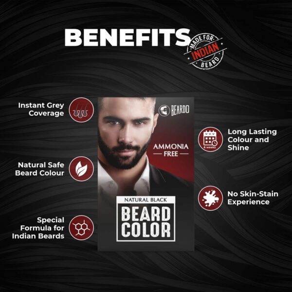 Beardo Beard Color - Natural Black (60ml) - Beardo