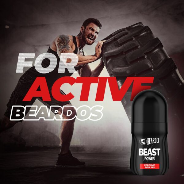 Beardo Beast Power Perfume Roll On (50ml) - Beardo