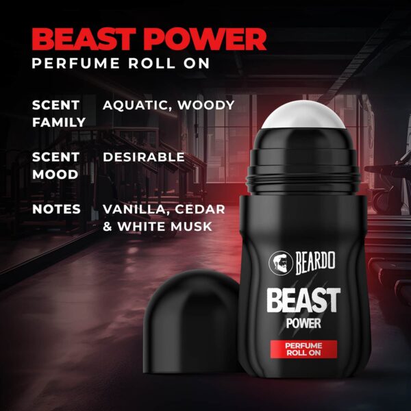 Beardo Beast Power Perfume Roll On (50ml) - Beardo