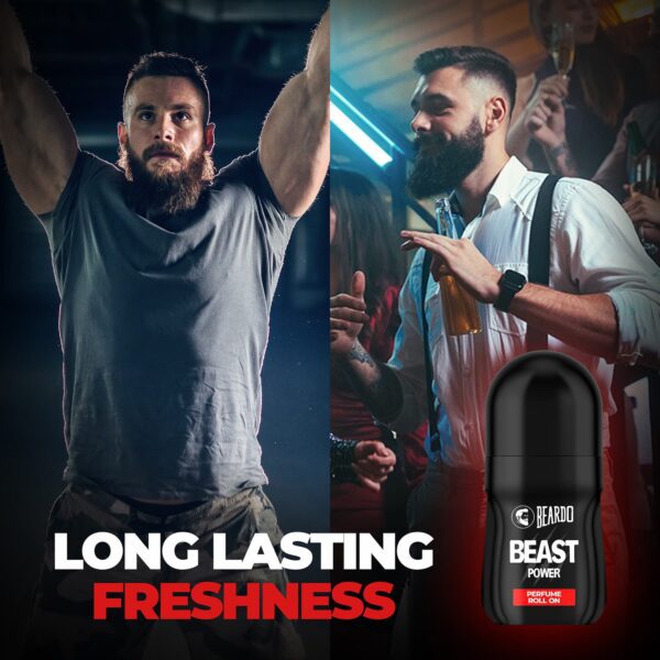 Beardo Beast Power Perfume Roll On (50ml) - Beardo