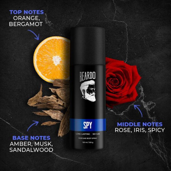 Beardo Body Spray Combo - SPY, MAFIA (120 ml x 2) - Beardo