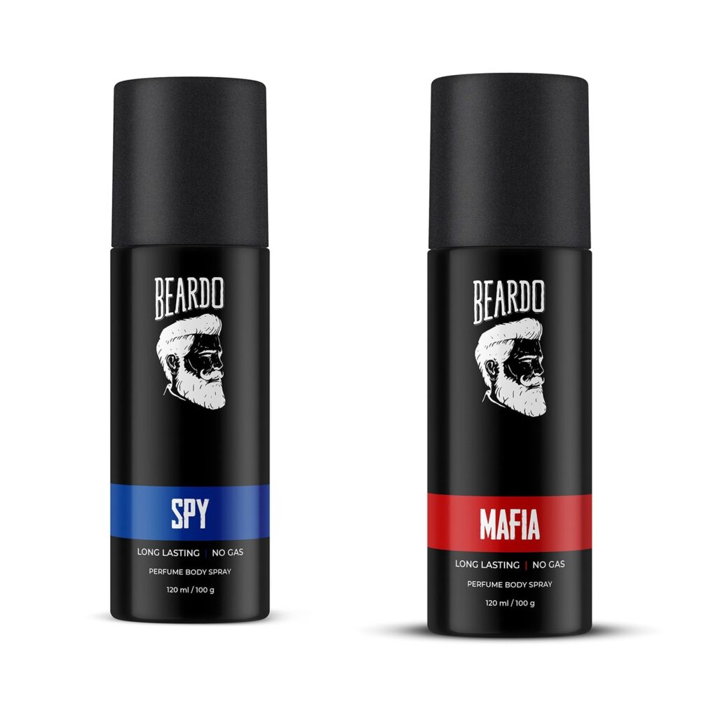 Beardo Body Spray Combo - SPY, MAFIA (120 ml x 2) - Beardo