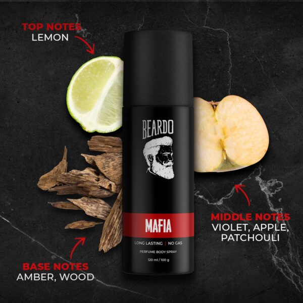 Beardo Body Spray Combo - SPY, MAFIA (120 ml x 2) - Beardo