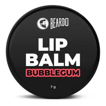 Beardo Bubblegum Non Tinted Lip Balm for Men, 7g | Lip Care For Soft Kissable Lips | Lip Mask For Dry, Cracked and Chapped lips | Lip Repair & Protection