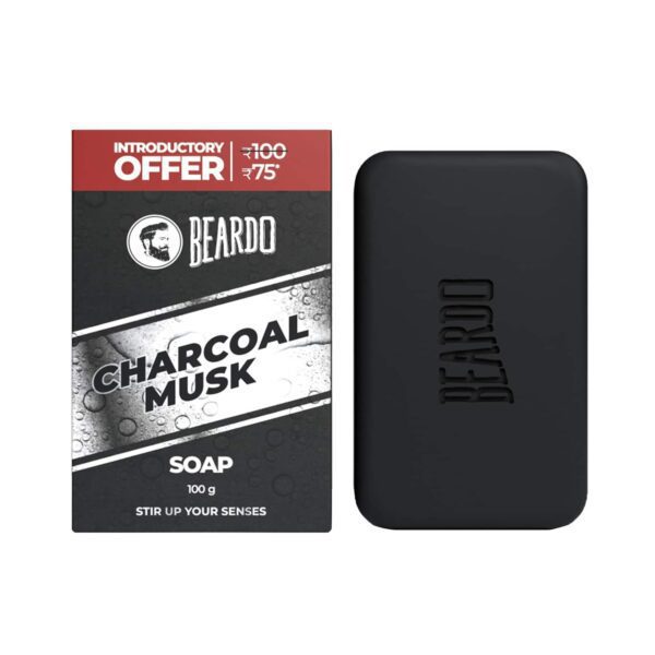 Beardo Charcoal Musk Soap For Men (3pcs) - Beardo
