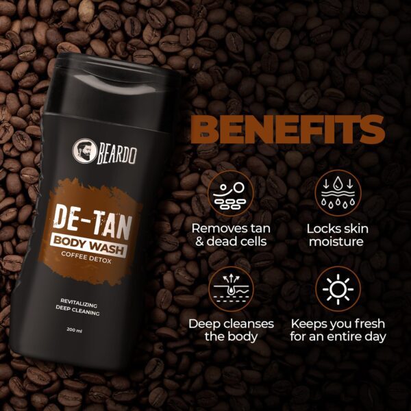 Beardo De-Tan Bodywash For Men (200 ml) Combo Pack of 2 - Beardo