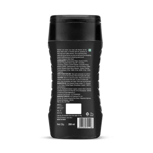 Beardo De-Tan Bodywash For Men (200 ml) Combo Pack of 2 - Beardo