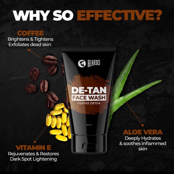 Beardo De-Tan Facewash For Men (100 ml) Combo Pack of 2 - Beardo