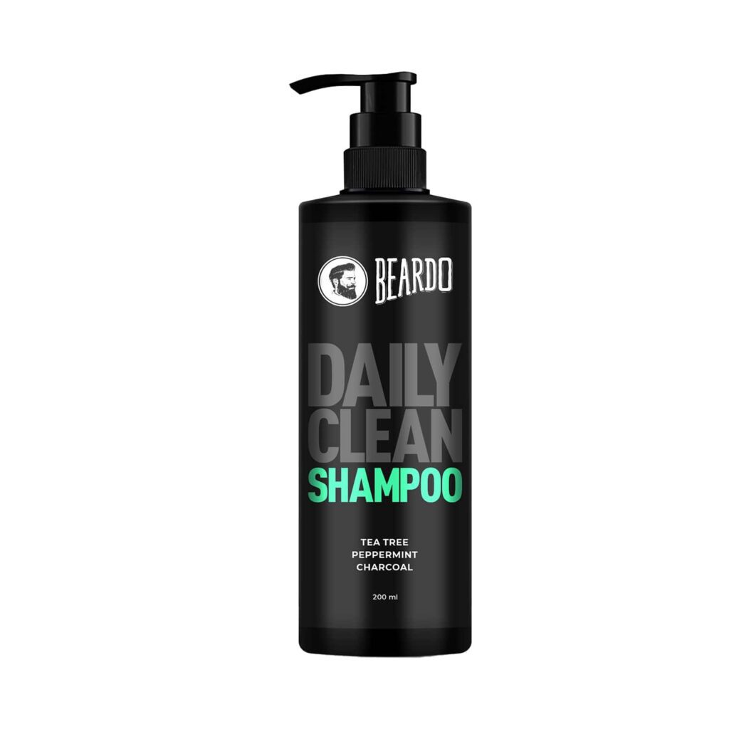 Beardo Deep Clean Shampoo with Tea Tree Peppermint and Charcoal (200 ml) - Beardo