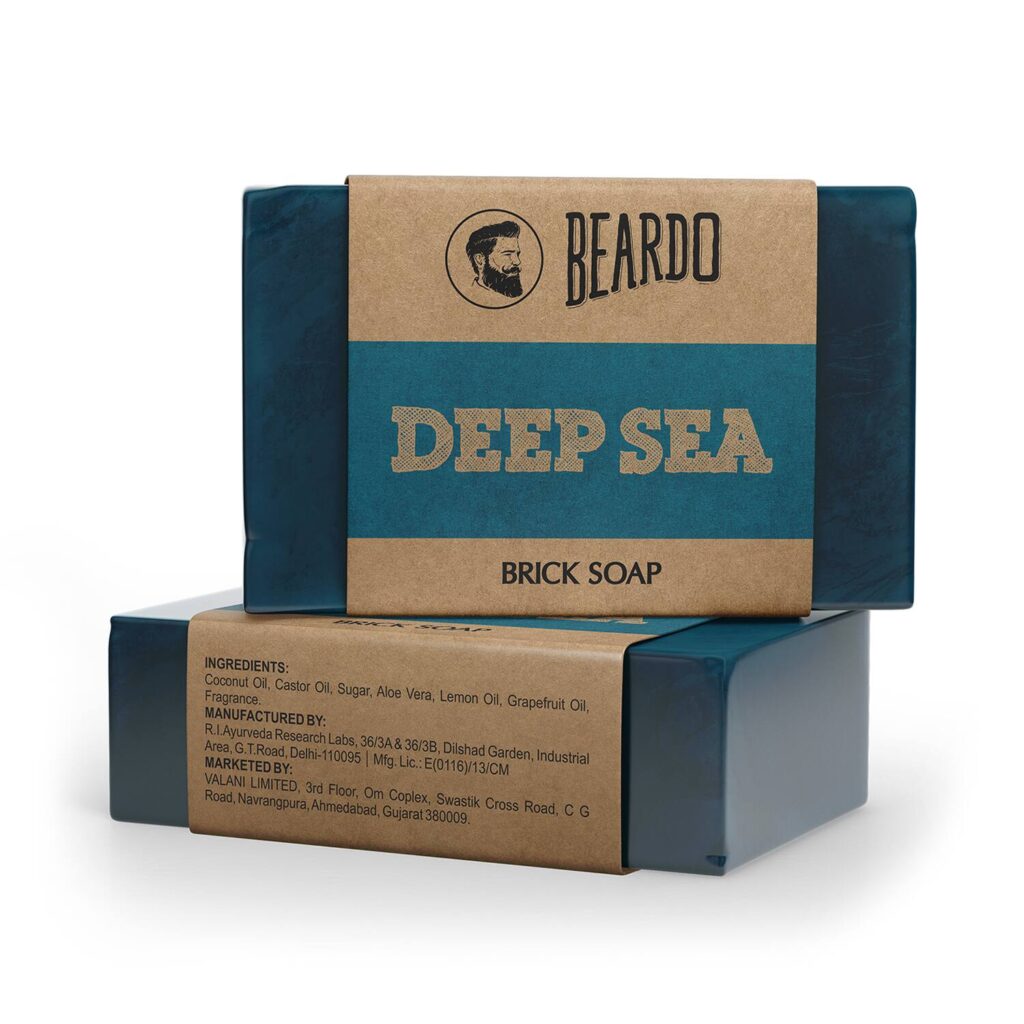 Beardo Deep Sea Bathing Brick Soap (125g) - Beardo