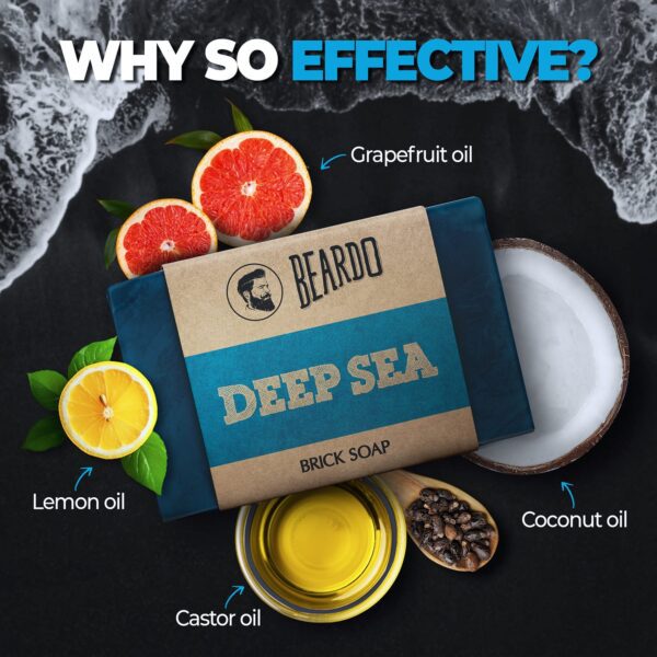 Beardo Deep Sea Bathing Brick Soap (125g) - Beardo