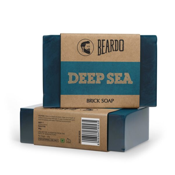 Beardo Deep Sea Bathing Brick Soap (125g) - Beardo