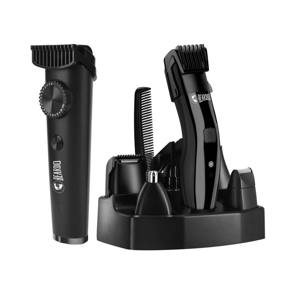Beardo Don Trimmer PR2633 - Black & Chrome Beast Grooming Kit Black Combo - Beardo