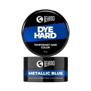 Beardo Dye Hard Temporary Hair Color - Metalic Blue (25 g) - Beardo