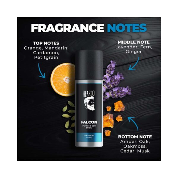 Beardo Falcon Perfume Deo Spray For Men (150 ml) - Beardo
