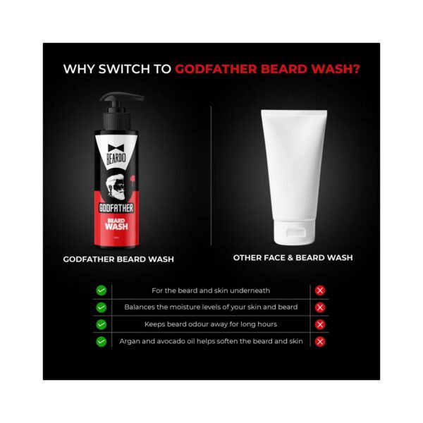 Beardo Godfather Beard Wash Gel (100ml) - Beardo
