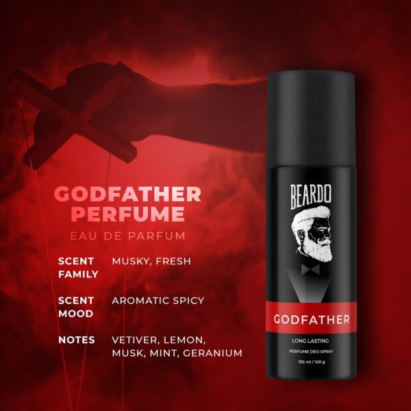 Beardo Godfather Long Lasting Perfume Deo Spray (150ml) - Beardo