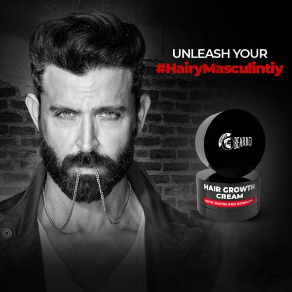 Beardo Hair Growth Cream With Biotin And Redensyl (75g) - Beardo