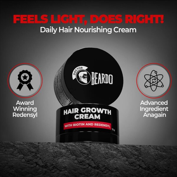Beardo Hair Growth Cream With Biotin And Redensyl (75g) - Beardo