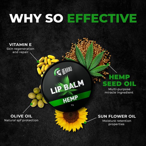 Beardo Hemp Lip Balm (7g) - Beardo