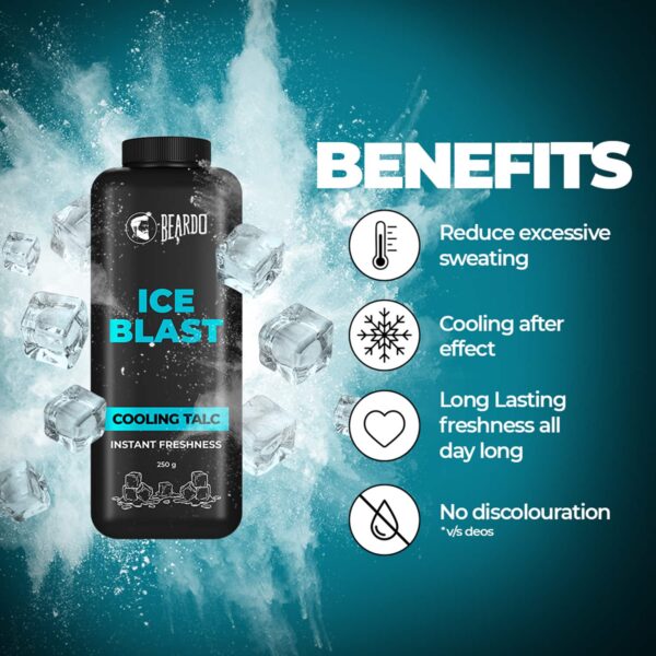 Beardo Ice Blast Cooling Talc Powder (250g) - Beardo