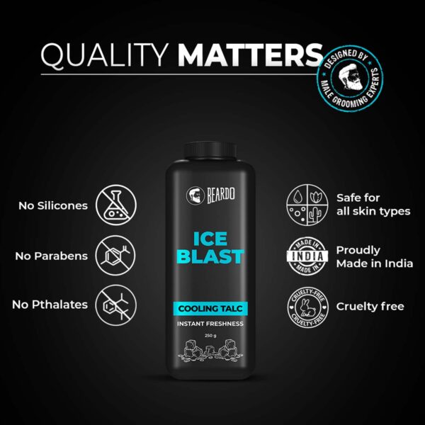 Beardo Ice Blast Cooling Talc Powder (250g) - Beardo