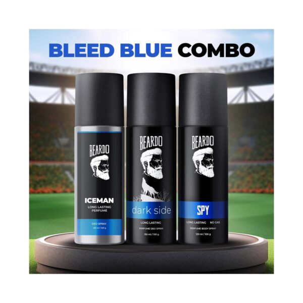 Beardo Iceman, Darkside & Spy Body Spray For Men Set (3 pcs) - Beardo