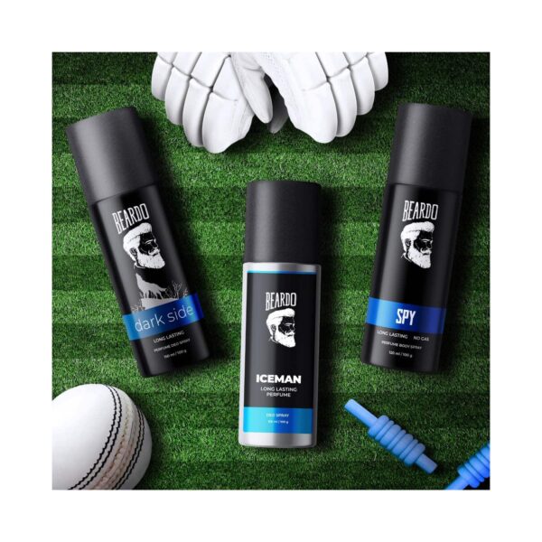 Beardo Iceman, Darkside & Spy Body Spray For Men Set (3 pcs) - Beardo