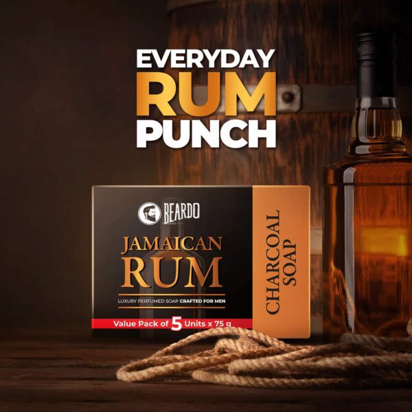 Beardo Jamaican Rum Perfumed Soap Set - (5 Pcs) - Beardo