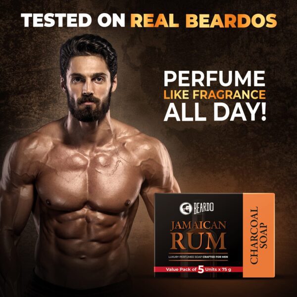 Beardo Jamaican Rum Perfumed Soap Set - (5 Pcs) - Beardo