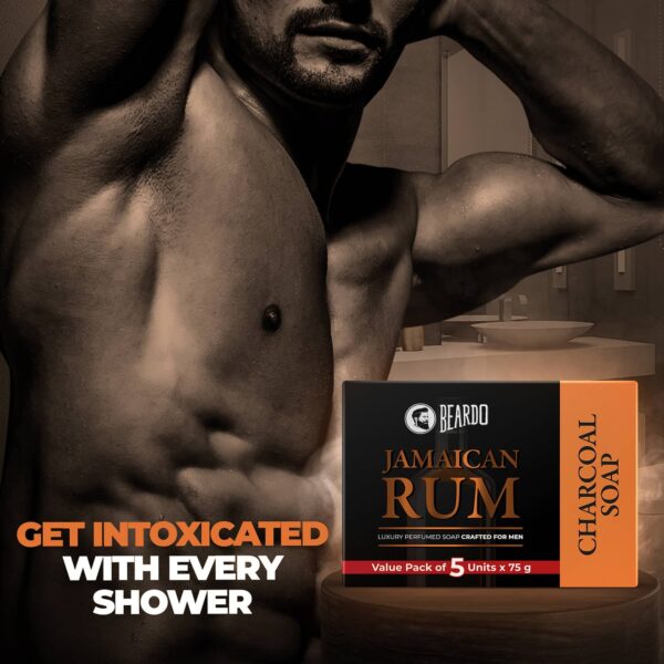Beardo Jamaican Rum Perfumed Soap Set - (5 Pcs) - Beardo