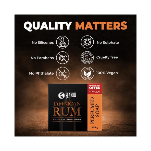 Beardo Jamaican Rum Soap For Men (3pcs) - Beardo